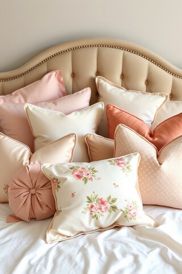 cozy boudoir pillow styling