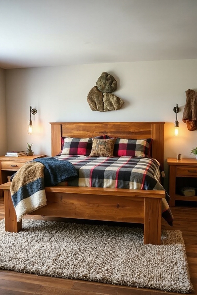 rustic cabin bedroom retreat
