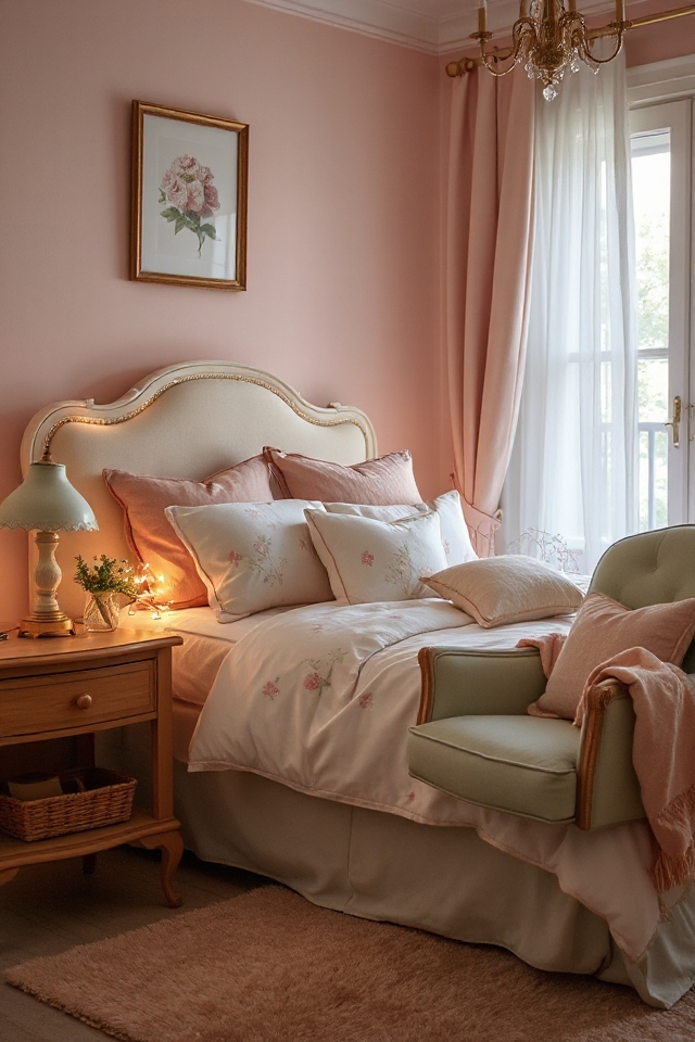 serene pastel bedroom retreat