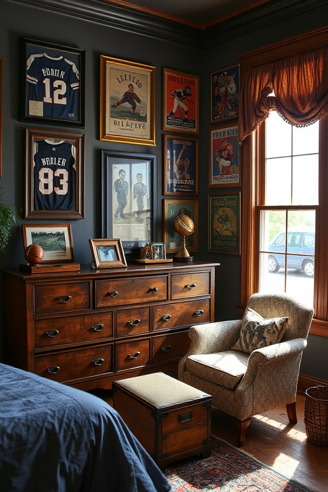 sporty vintage decor inspiration