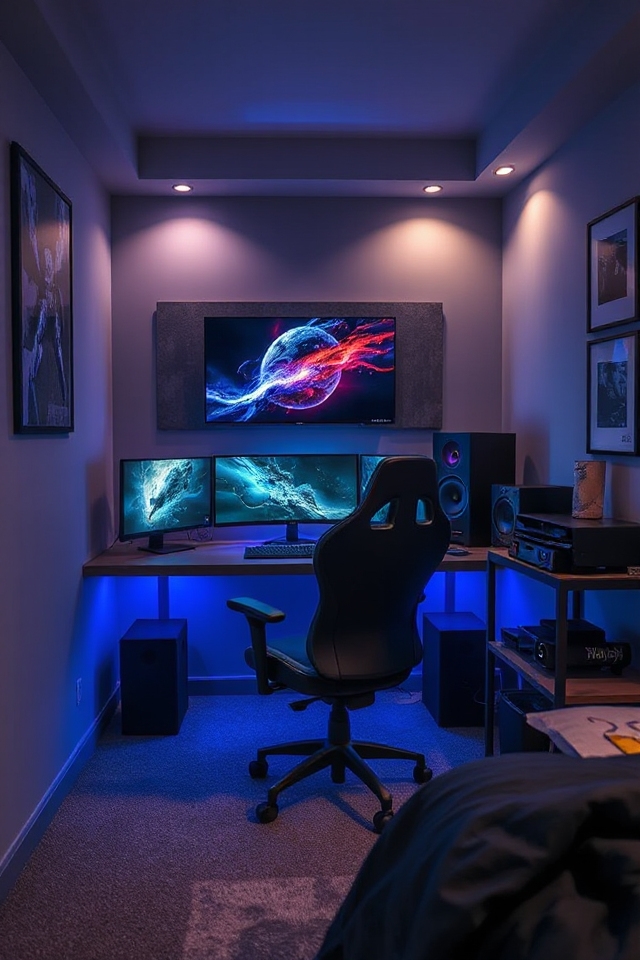 stylish ergonomic gaming space