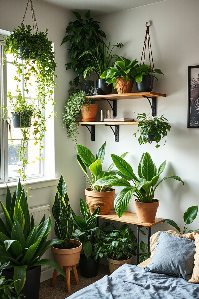 urban jungle bedroom transformation